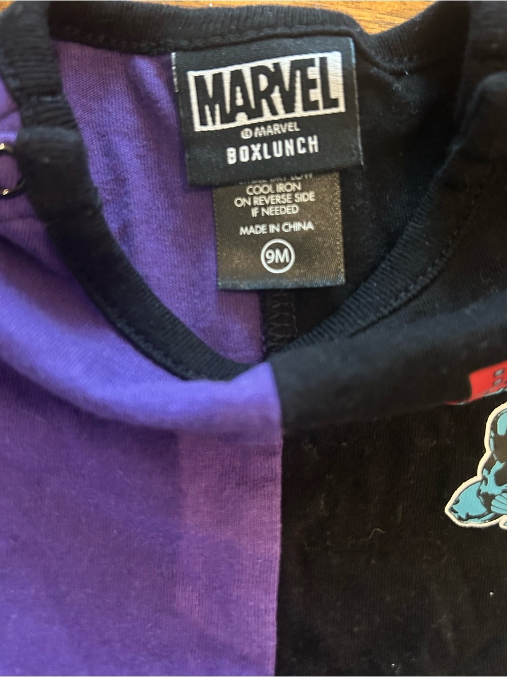 Marvel Black Panther Kids One-Piece Romper - Purple & Black - Picture 2 of 2